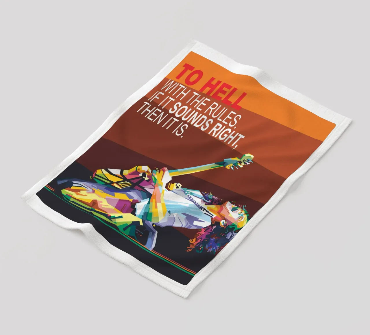 To hell with the rules. If it sounds right, then it is. fleece blanket by Alkahfsmart