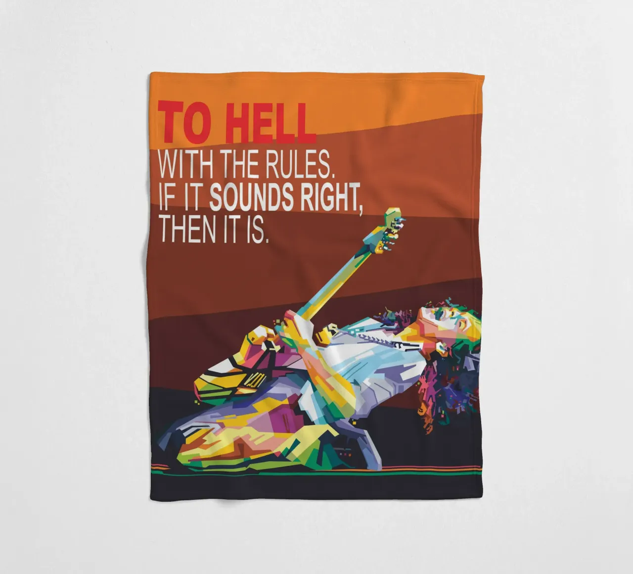 To hell with the rules. If it sounds right, then it is. fleece blanket by Alkahfsmart
