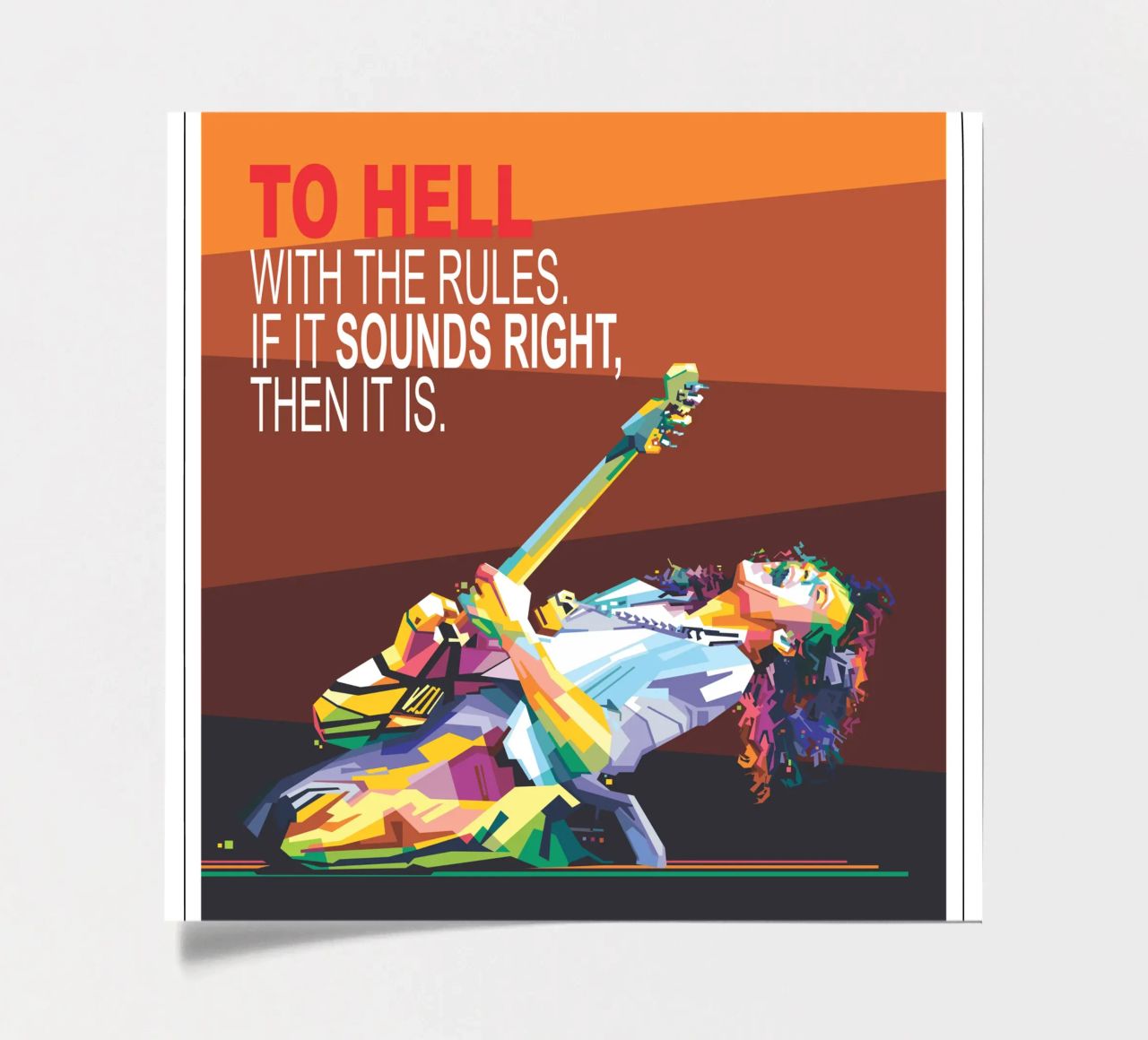 To hell with the rules. If it sounds right, then it is. sticker sheet by Alkahfsmart