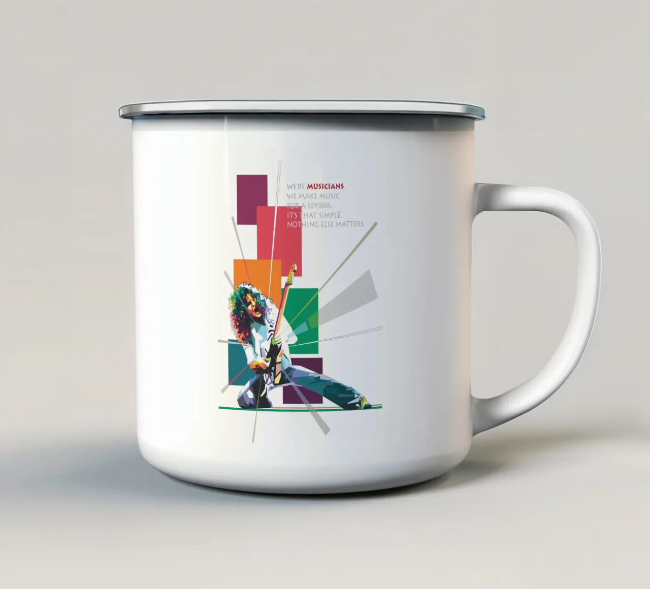 Citazioni di EVH tazza in smalto da Alkahfsmart
