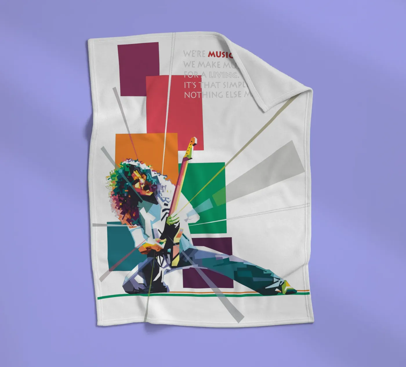 EVH Quotes Fleecedecke von Alkahfsmart