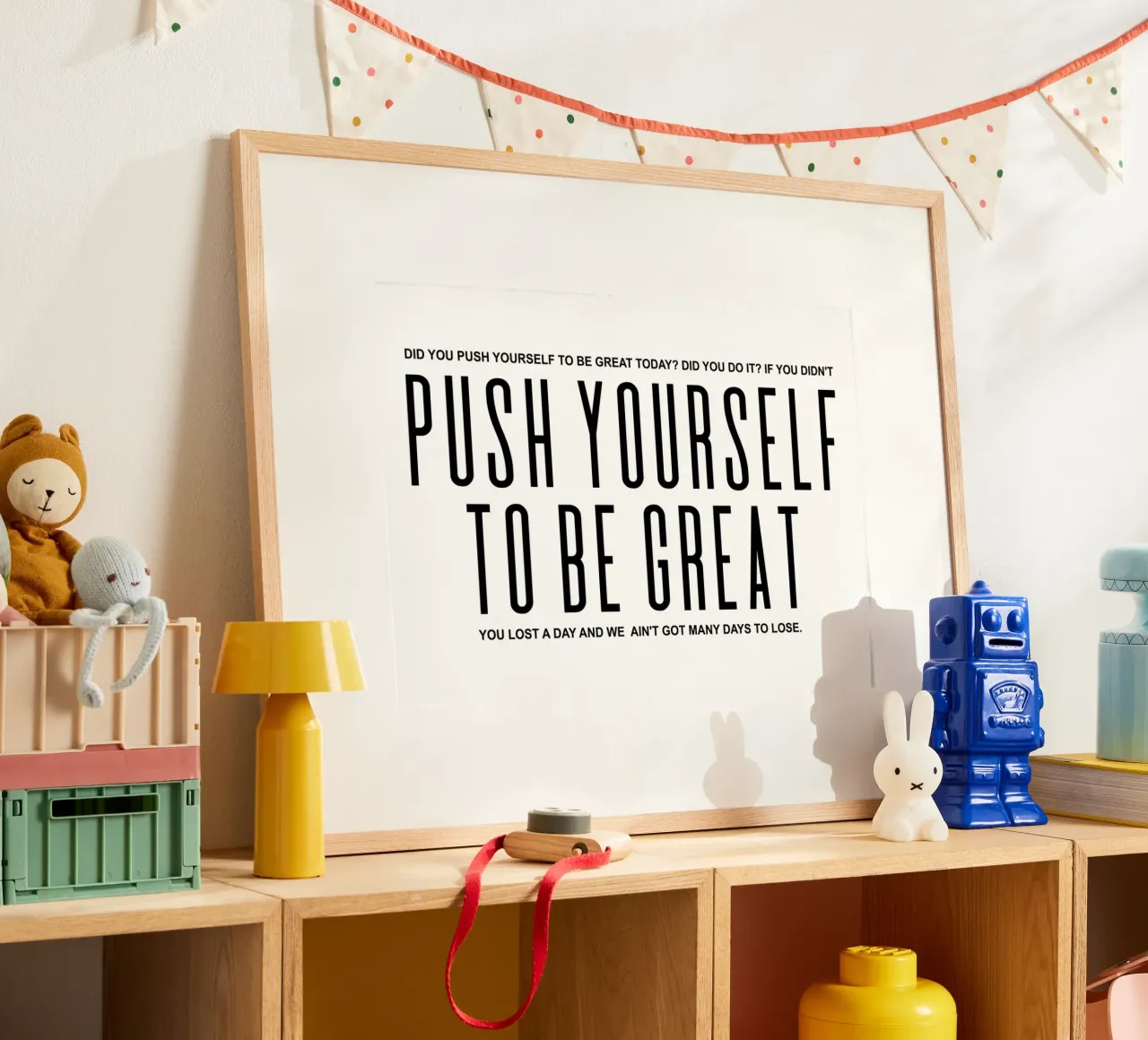 Push Yourself To Be Great | Motivationszitat Hahnemühle von Inspirify