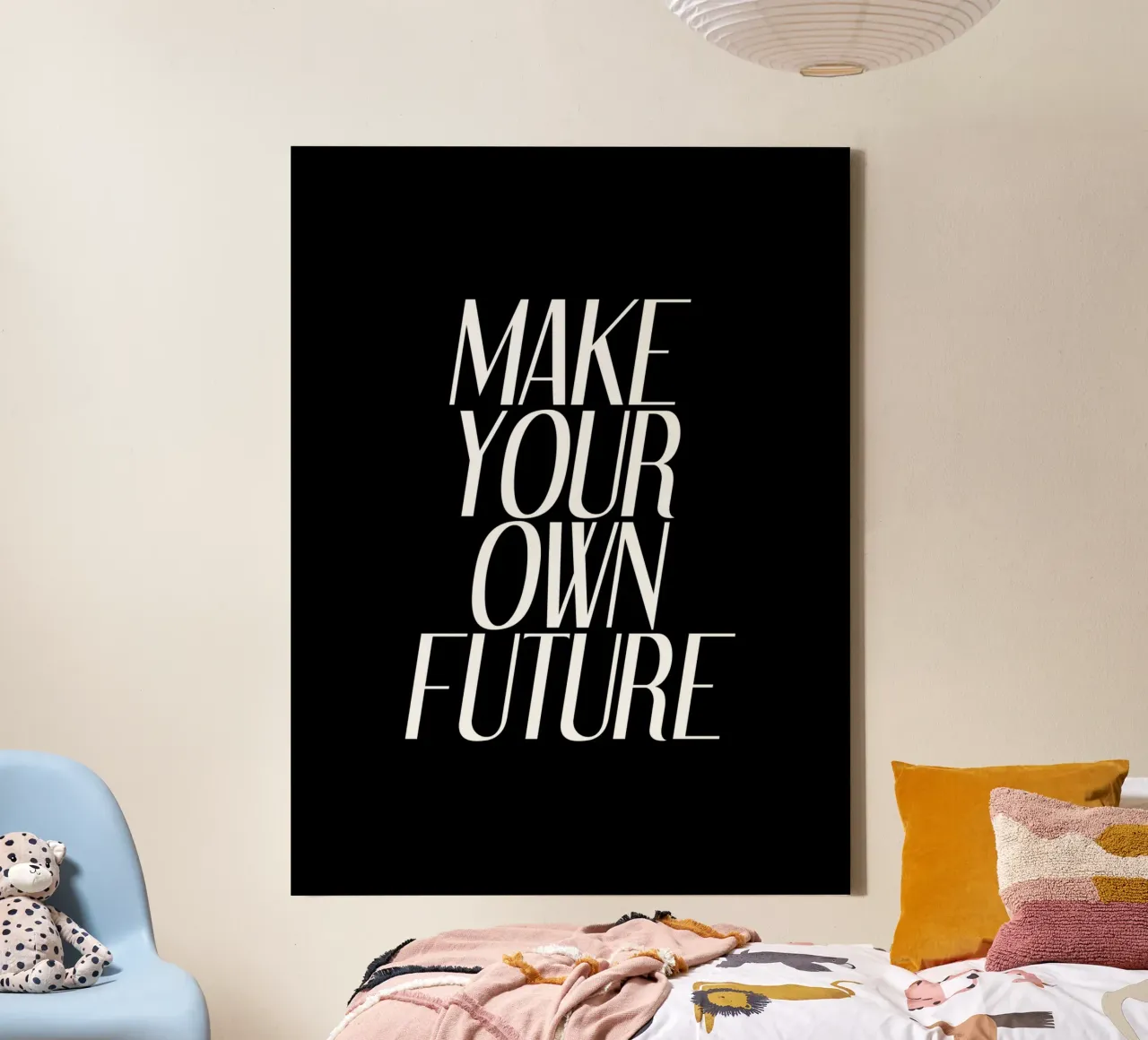 Make Your Own Future | Motivational Quote canvas with Floater frame by Inspirify