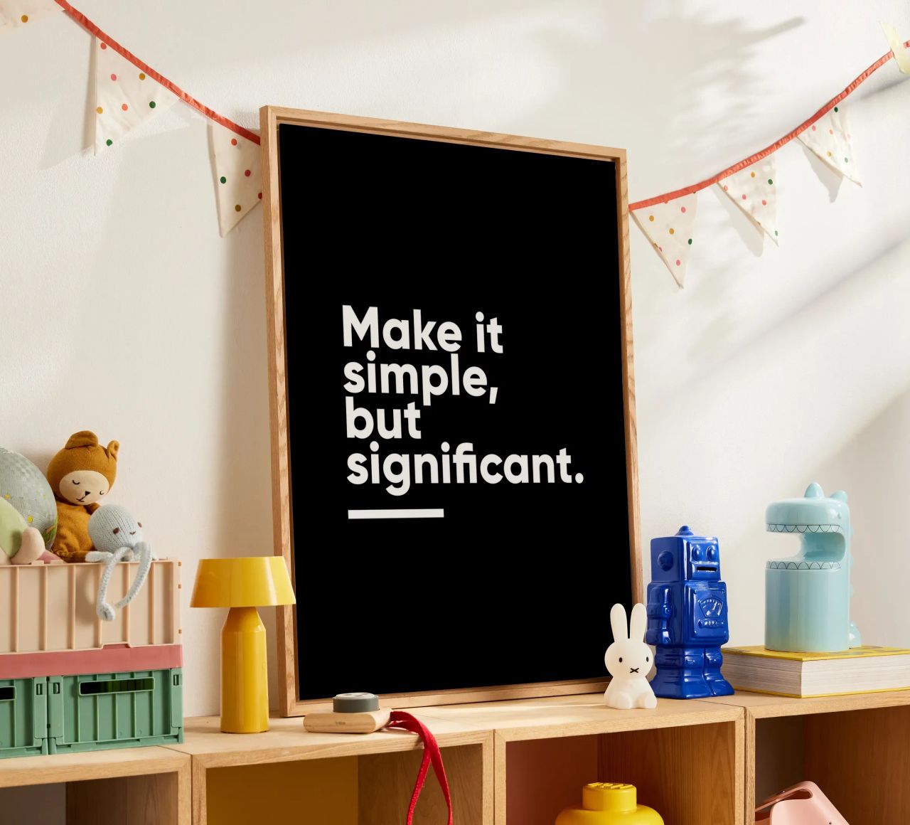Rendi le cose semplici ma significative | Citazione motivazionale plexiglass da Inspirify