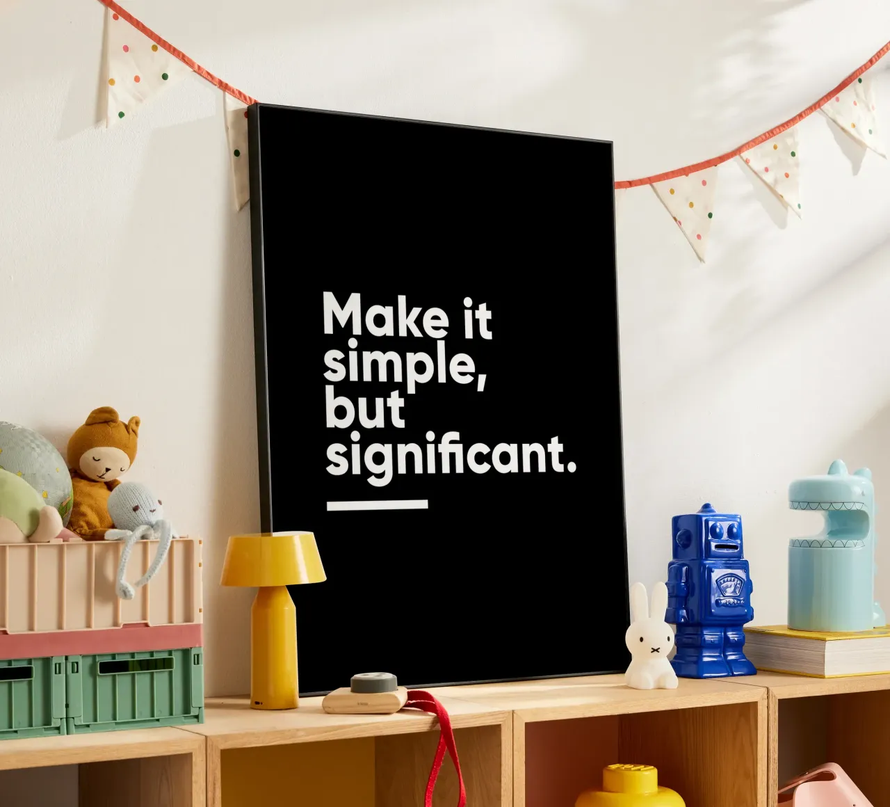 Make It Simple But Significant | Motivational Quote alu-dibond by Inspirify