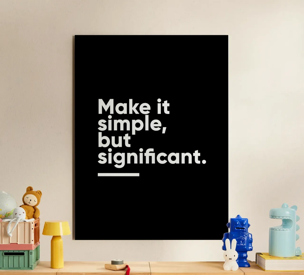 Make It Simple But Significant | Motivational Quote alu-dibond by Inspirify