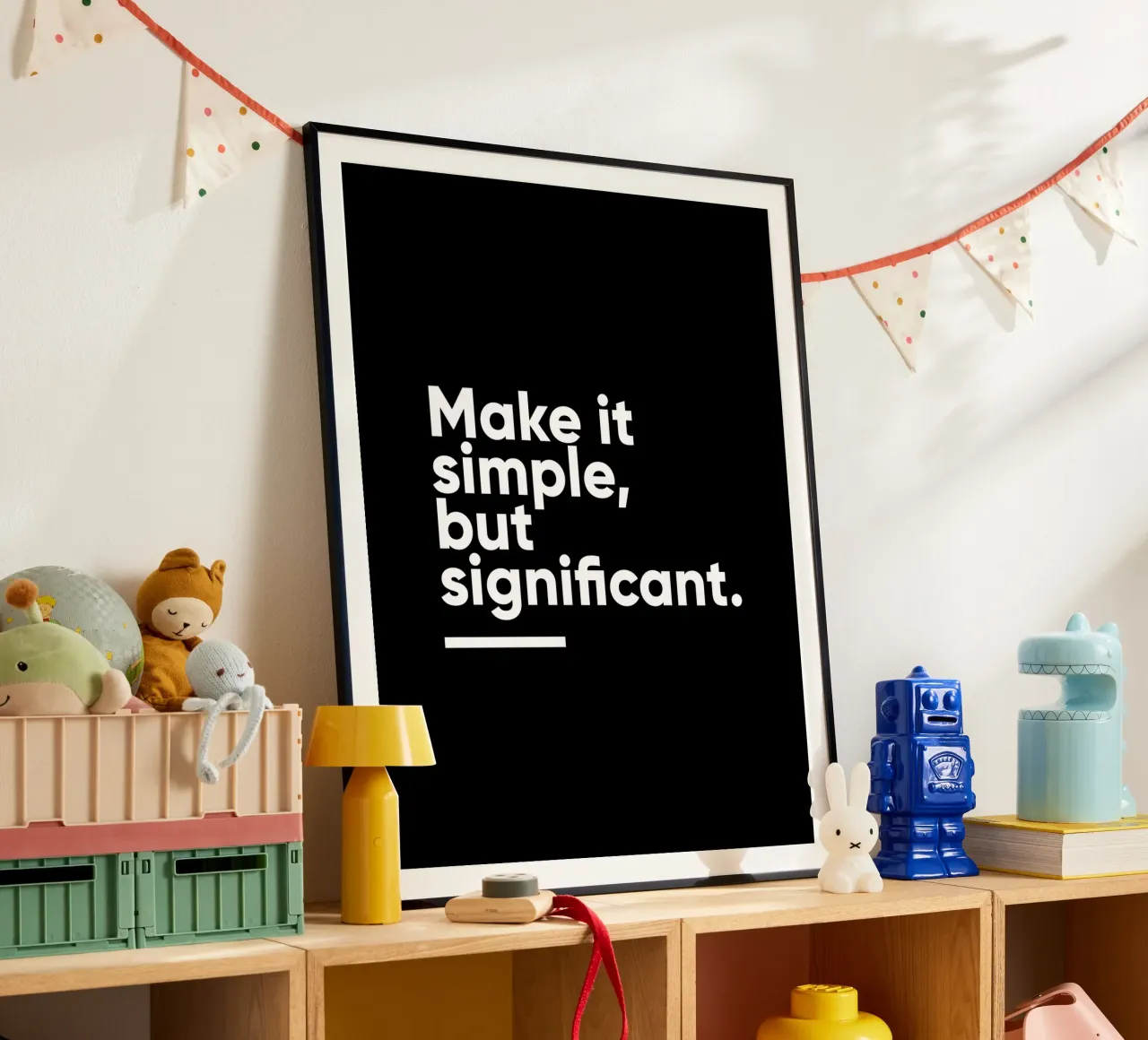 Rendi le cose semplici ma significative | Citazione motivazionale poster da Inspirify