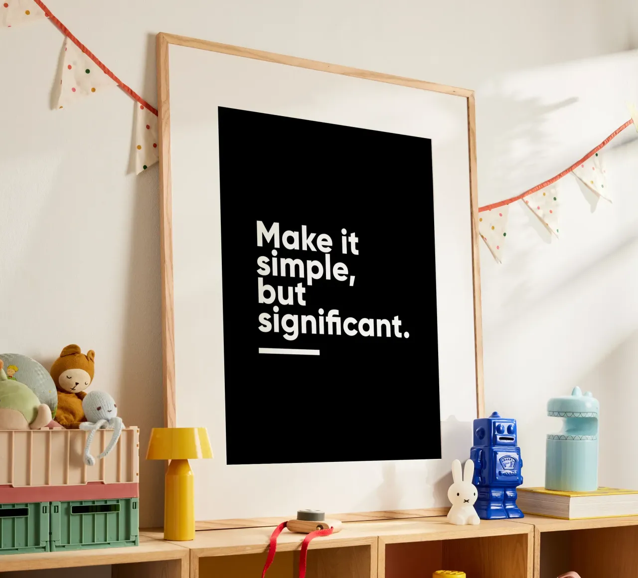 Rendi le cose semplici ma significative | Citazione motivazionale poster da Inspirify