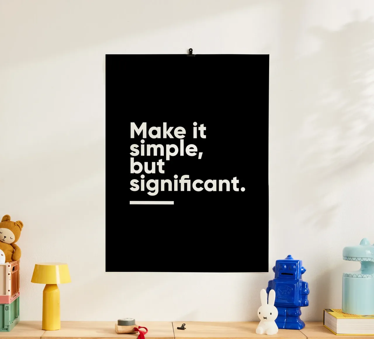 Rendi le cose semplici ma significative | Citazione motivazionale poster da Inspirify