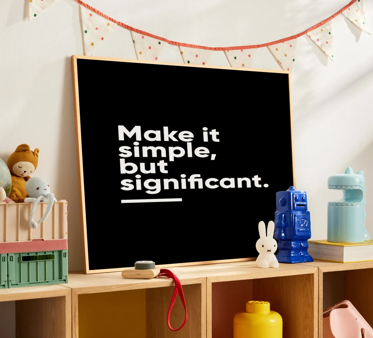 Rendi le cose semplici ma significative | Citazione motivazionale poster da Inspirify