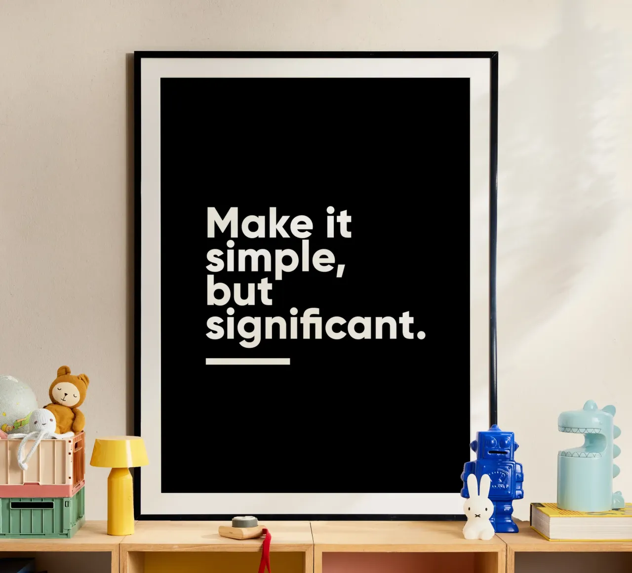 Rendi le cose semplici ma significative | Citazione motivazionale poster da Inspirify