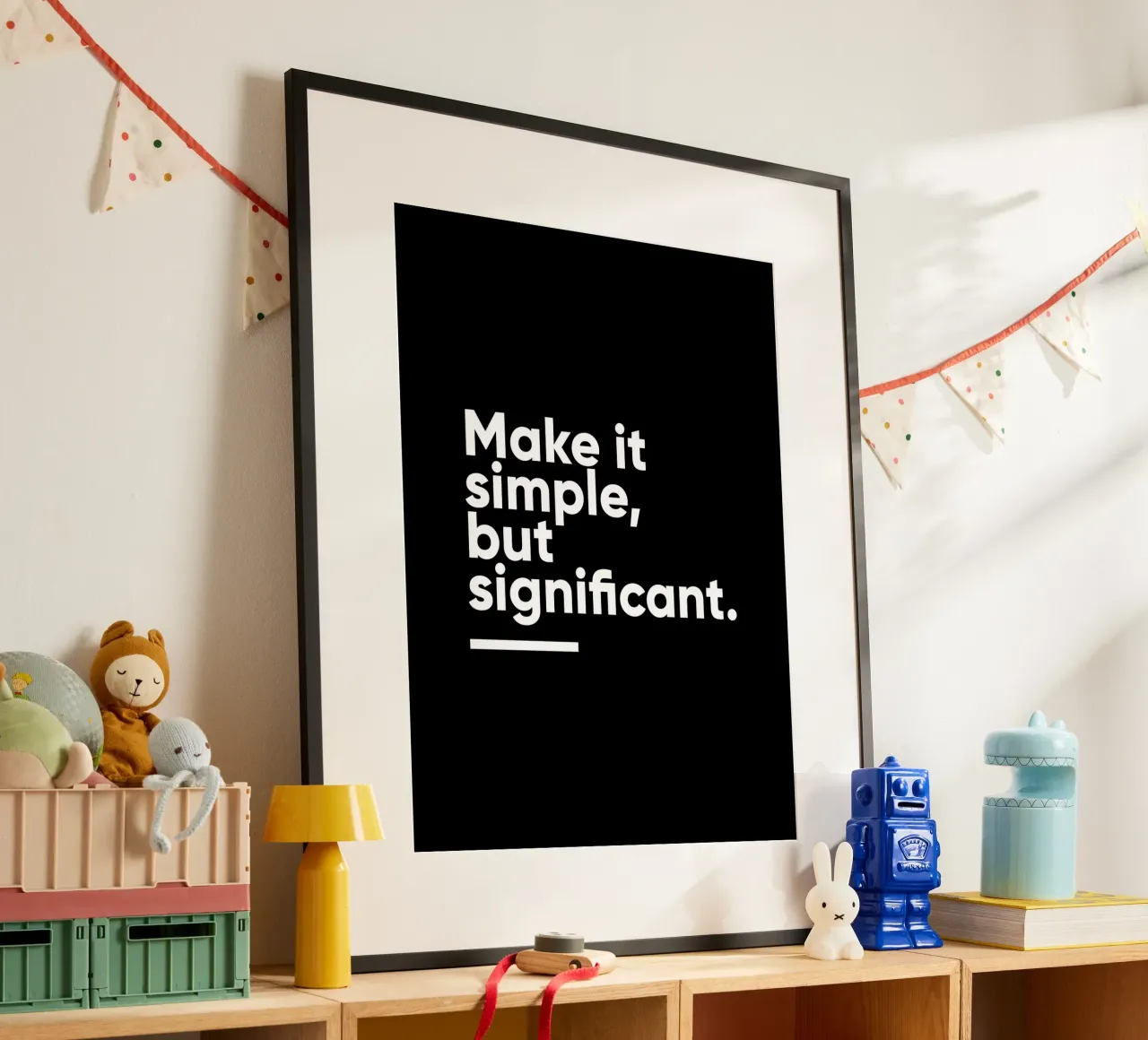 Rendi le cose semplici ma significative | Citazione motivazionale poster da Inspirify