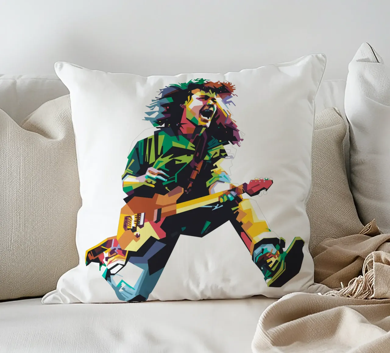 Flying in harmony decorative cushion by Alkahfsmart
