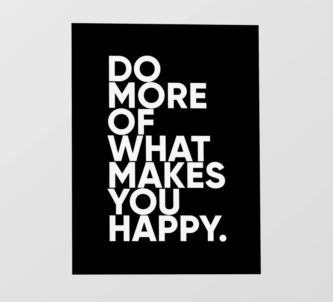 Doe meer wat je gelukkig maakt | Motivational Quote fotobehang van Inspirify