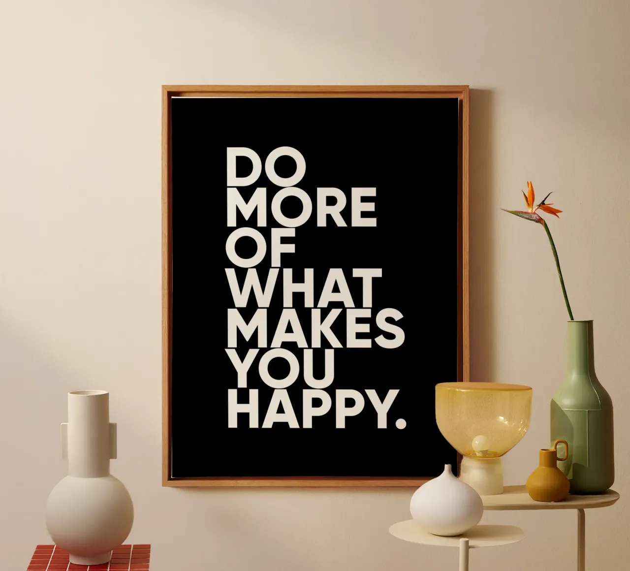Do More Of What Makes You Happy | Motivational Quote canvas by Inspirify