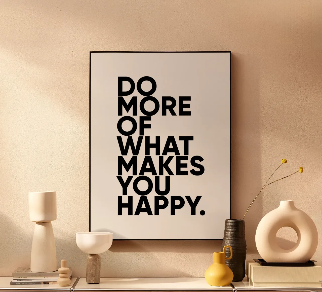 Doe meer wat je gelukkig maakt | Motivational Quote acryl van Inspirify