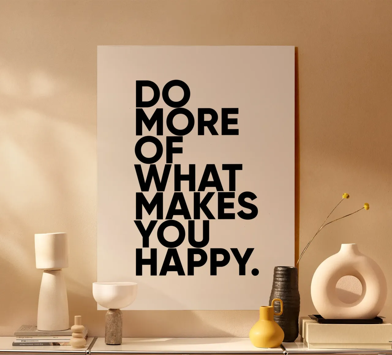 Doe meer wat je gelukkig maakt | Motivational Quote acryl van Inspirify