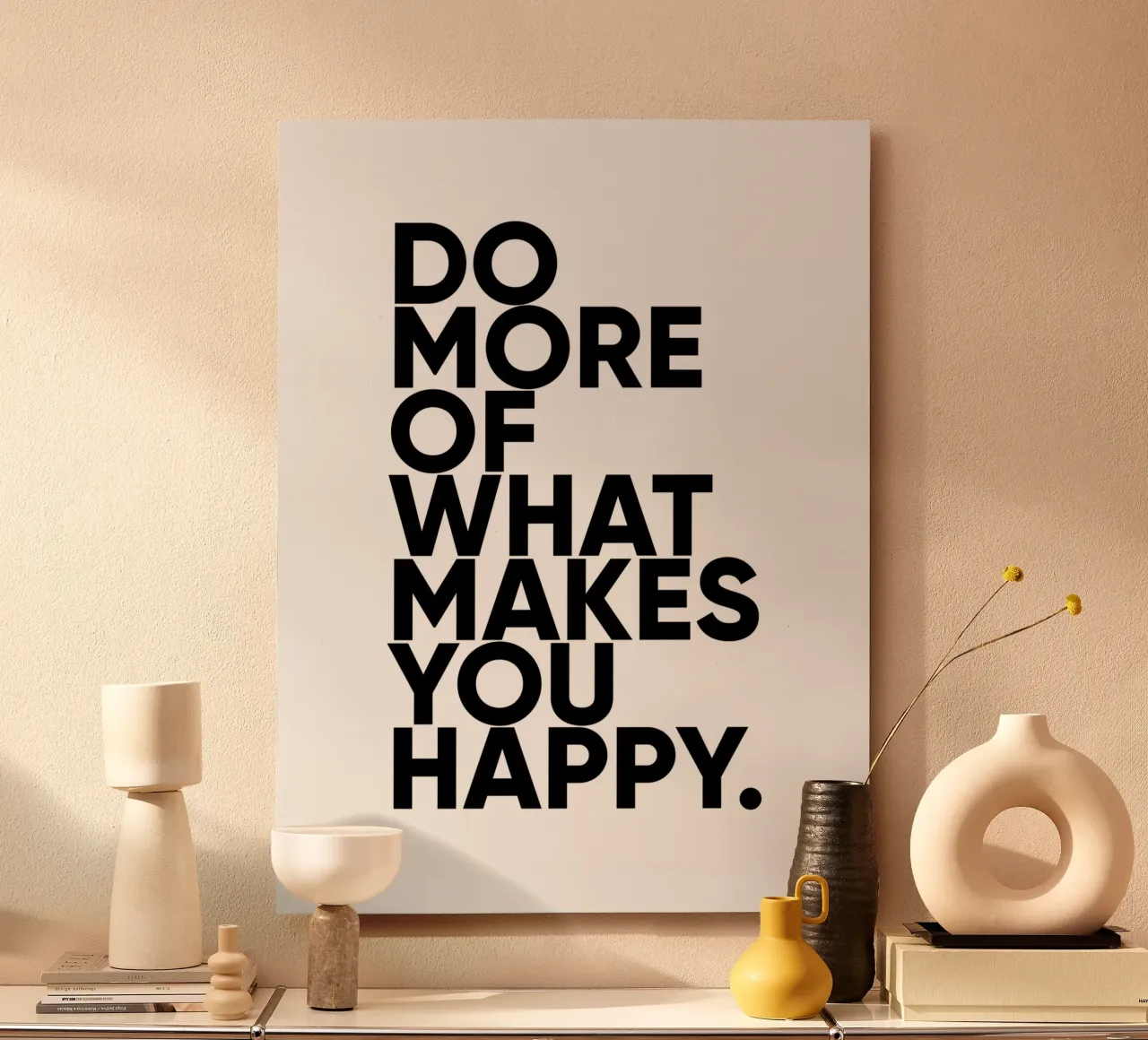 Do More What Makes You Happy | Motivational Quote aluminium-dibond van Inspirify