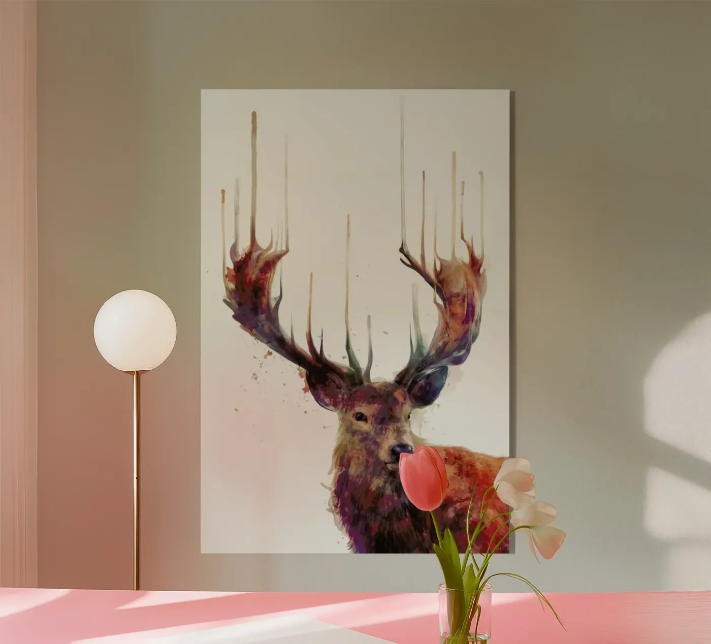Red Deer plexiglass da Amy Hamilton