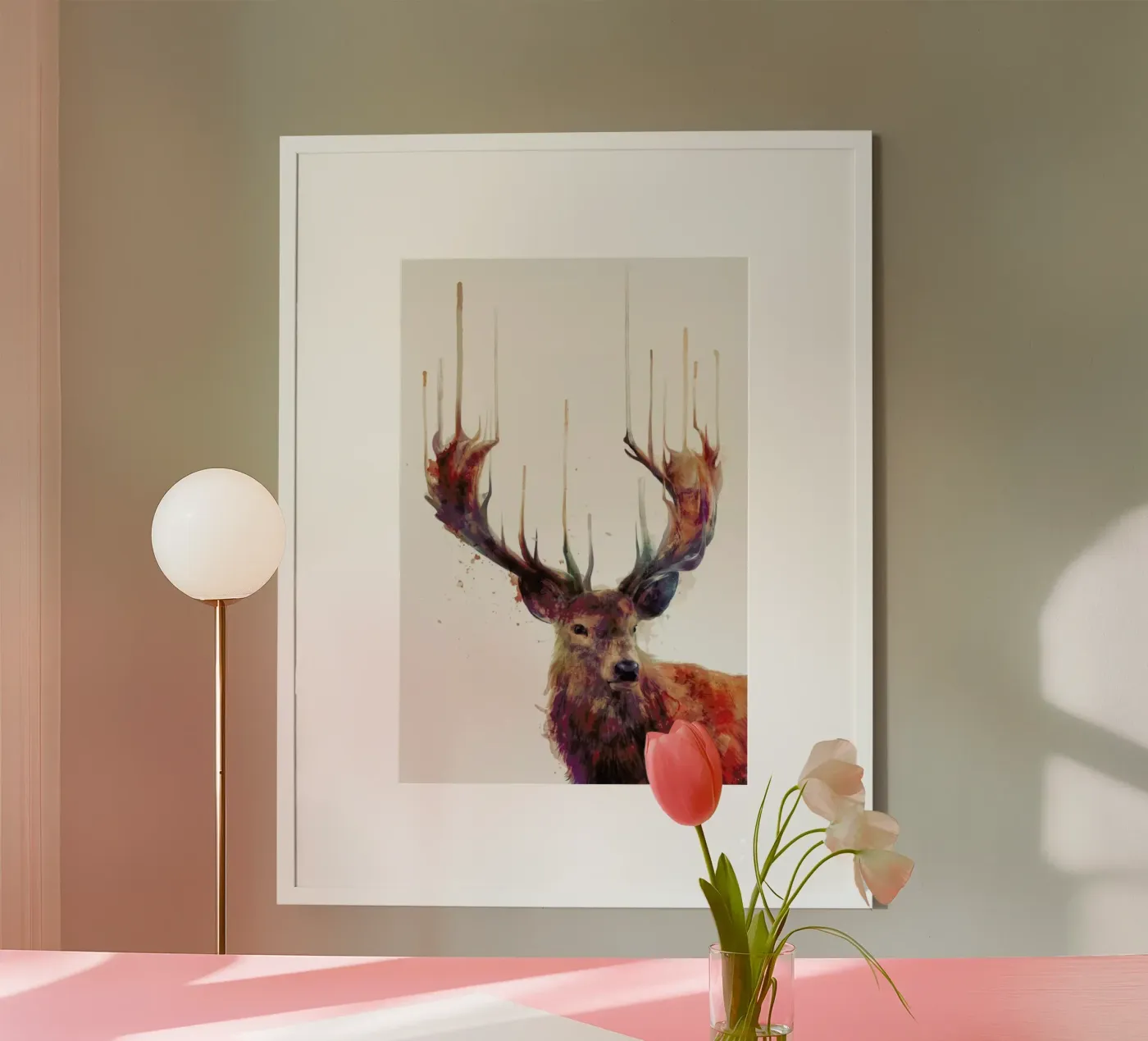 Red Deer poster by Amy Hamilton