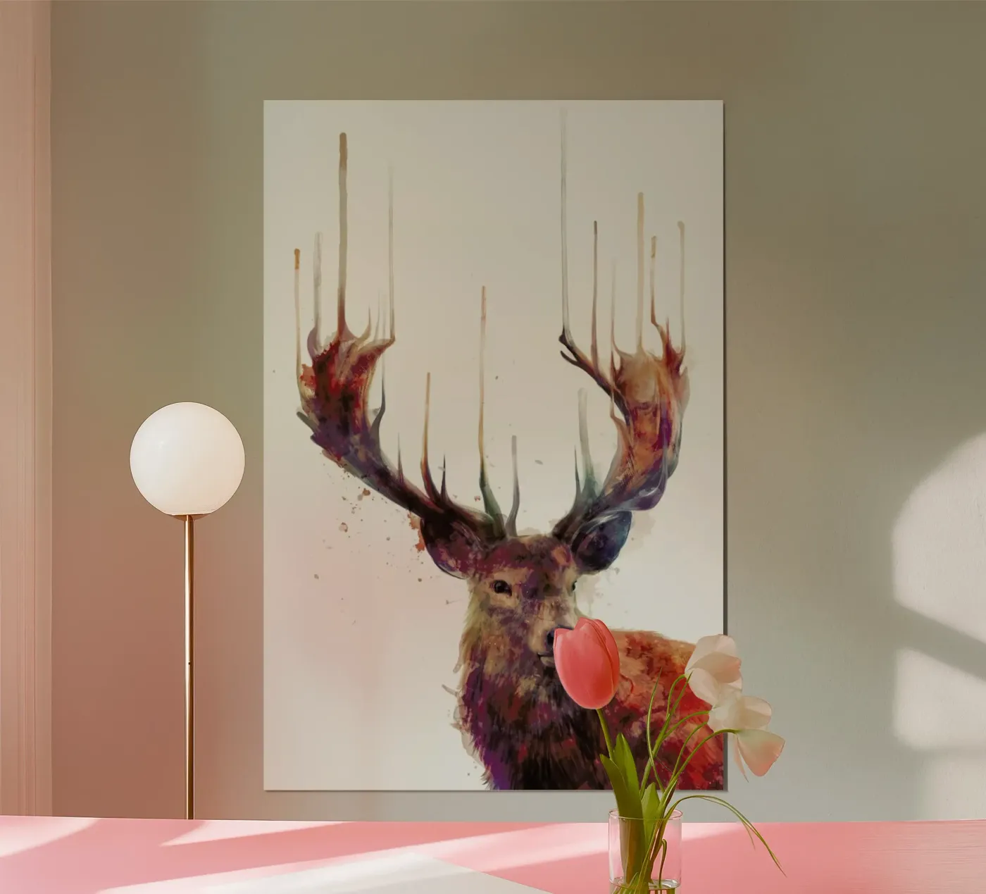 Red Deer poster by Amy Hamilton