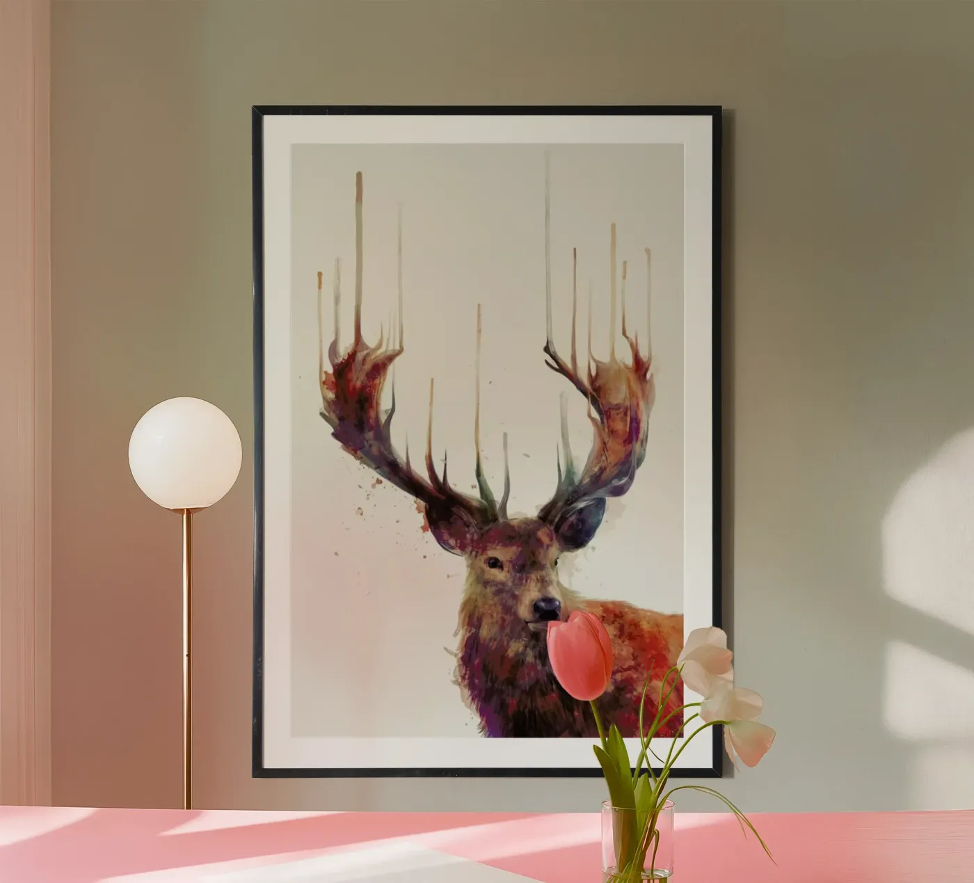 Red Deer poster by Amy Hamilton