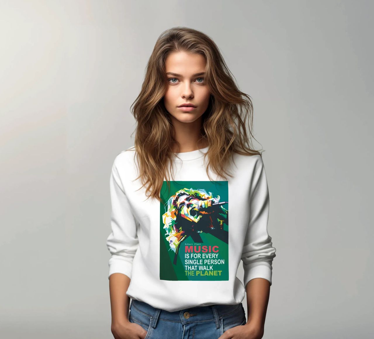Music is for every single person that walk the planet. sweatshirt by Alkahfsmart