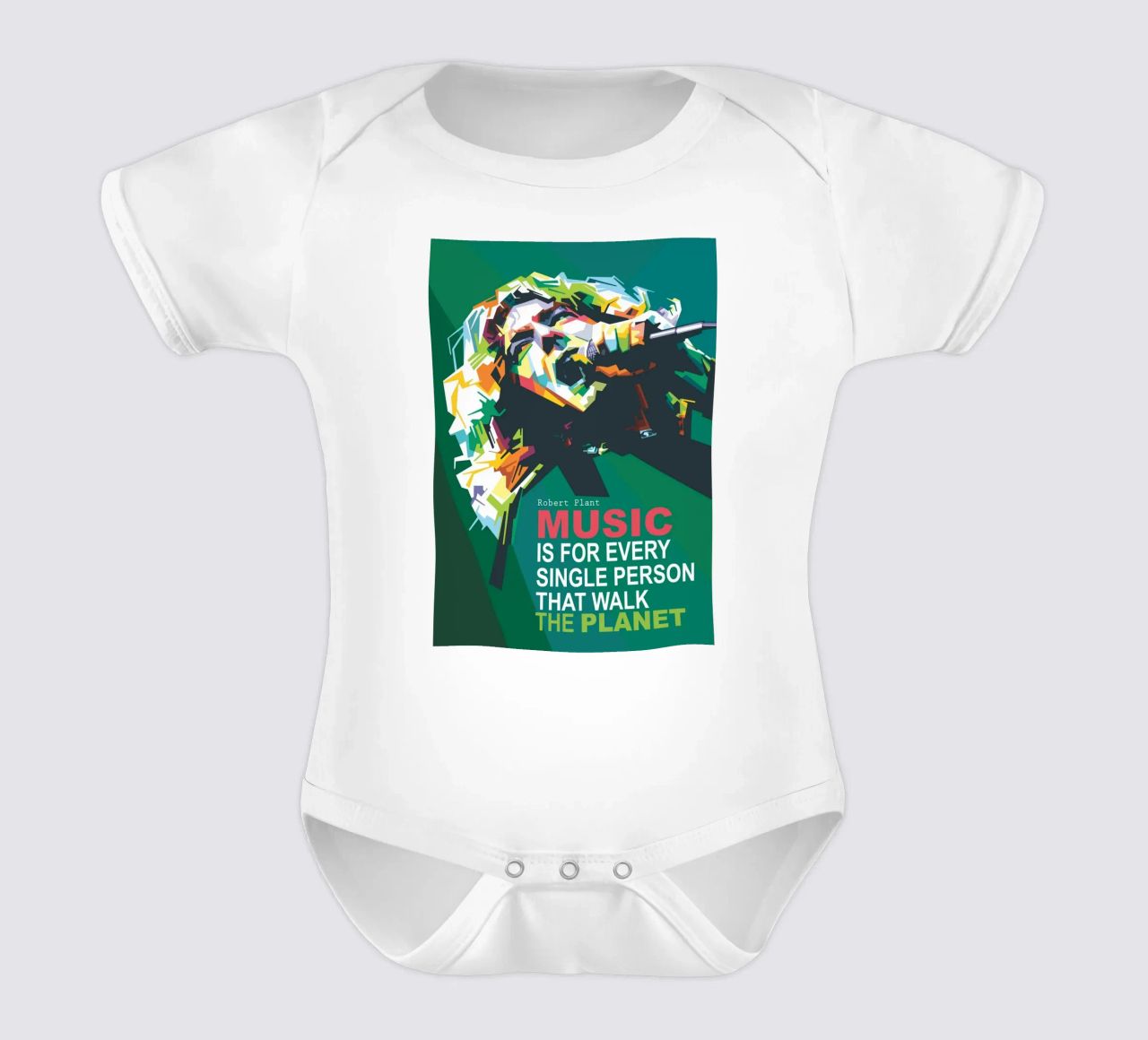 Music is for every single person that walk the planet. short-sleeve baby romper by Alkahfsmart