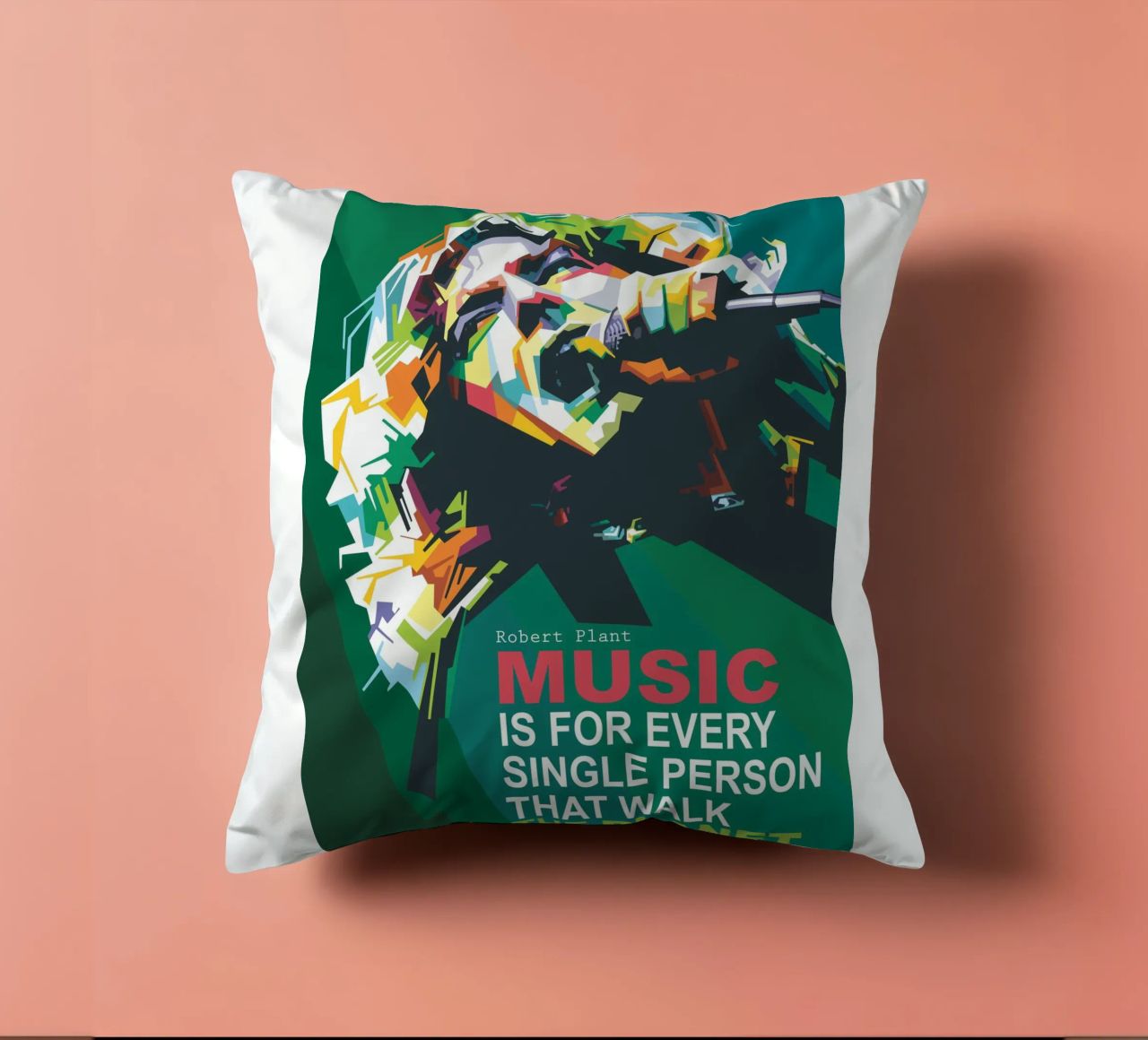 Music is for every single person that walk the planet. decorative cushion by Alkahfsmart