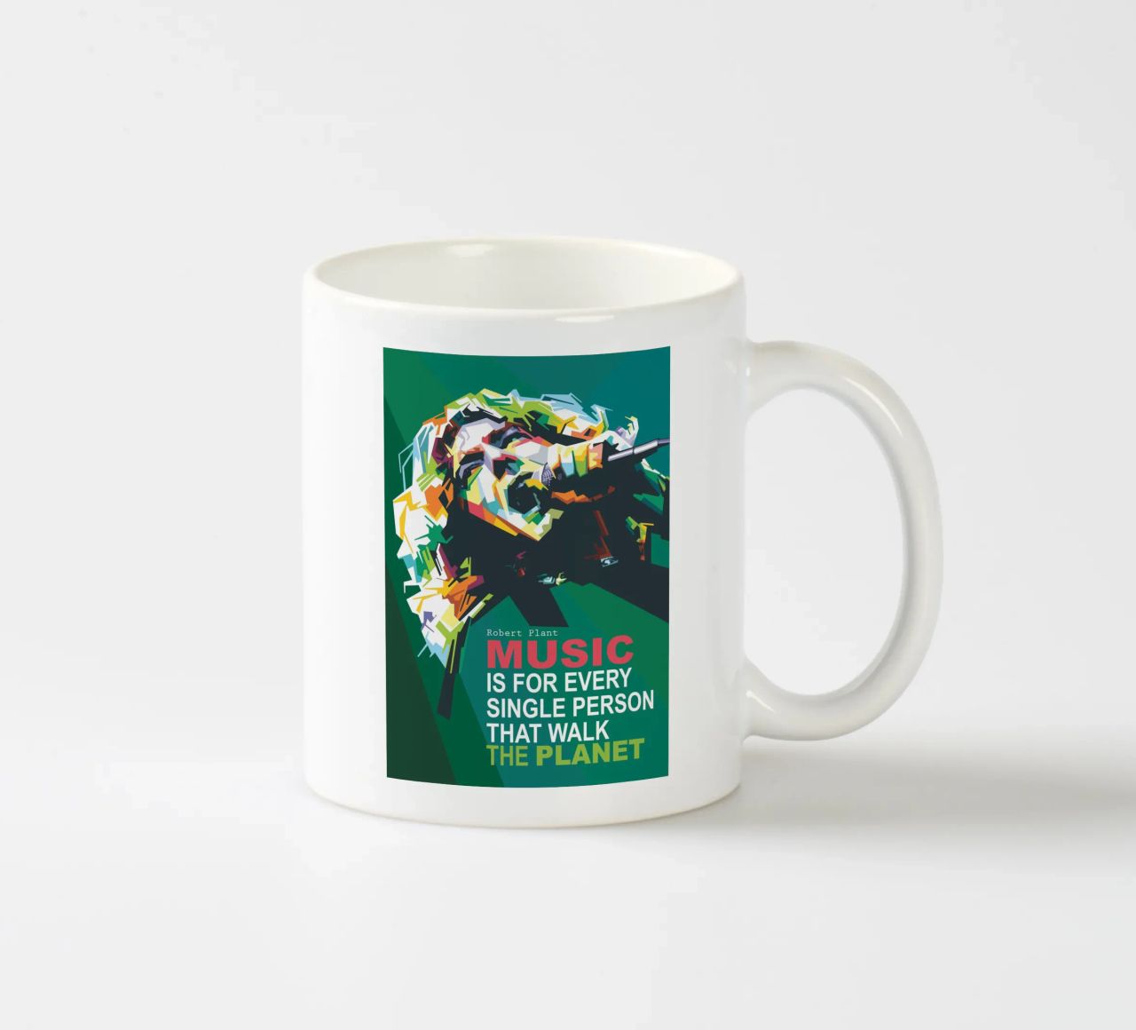 Music is for every single person that walk the planet. ceramic mug by Alkahfsmart
