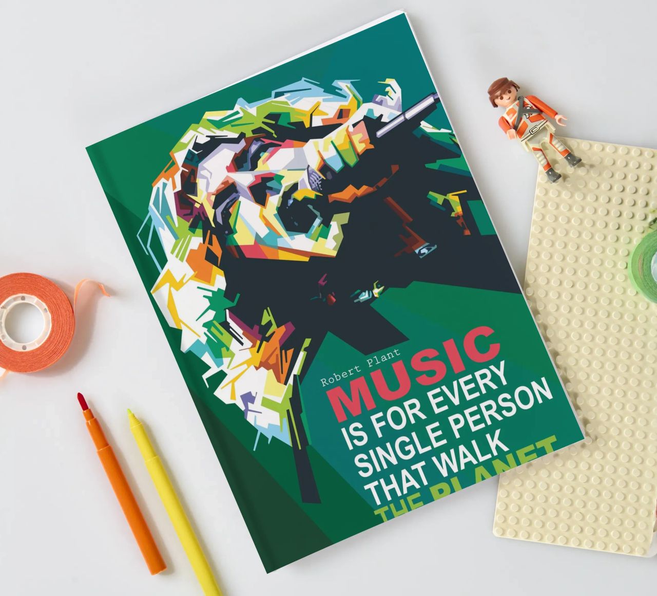 Music is for every single person that walk the planet. notebook by Alkahfsmart