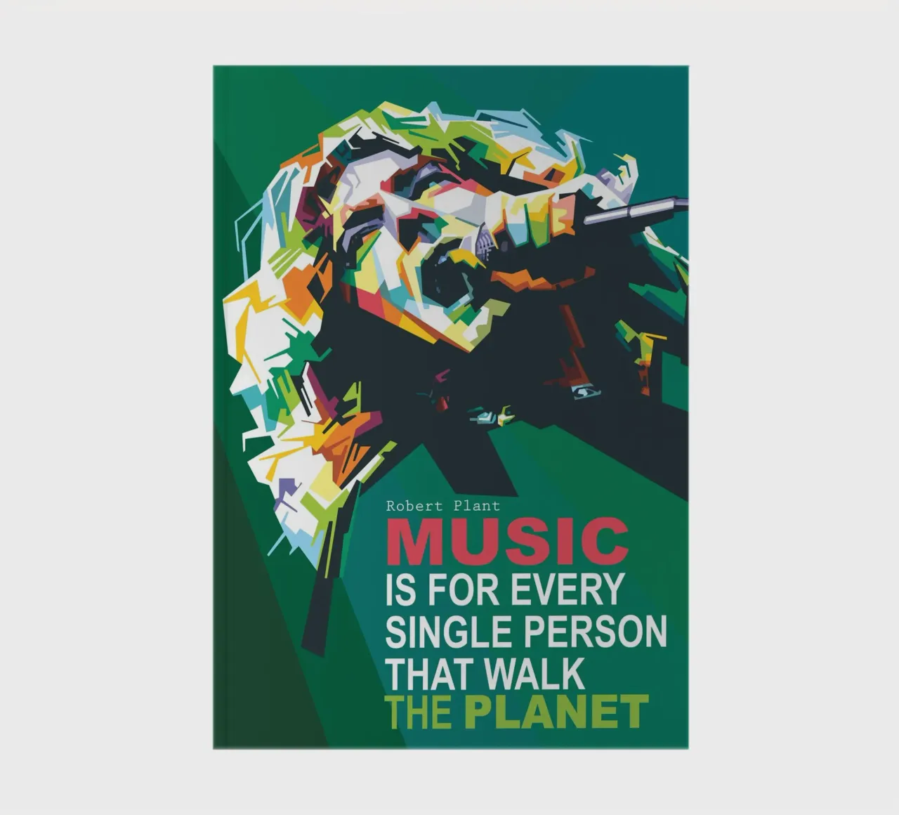 Musik ist für jeden einzelnen Menschen, der auf diesem Planeten lebt. Notizbuch von Alkahfsmart