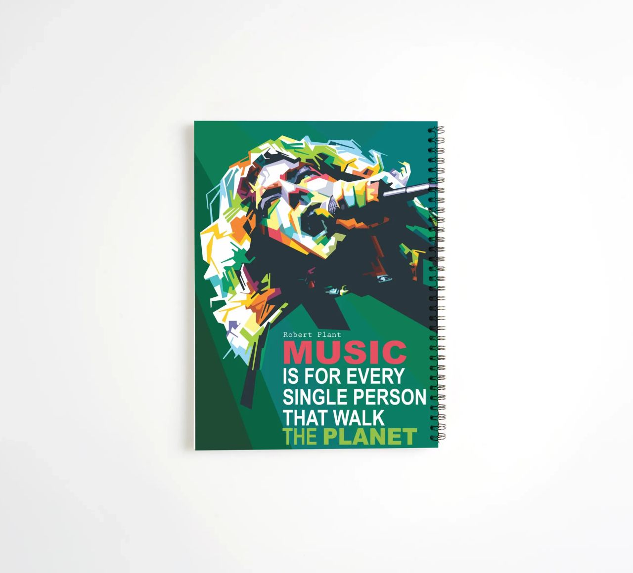 Music is for every single person that walk the planet. spiral notebook by Alkahfsmart