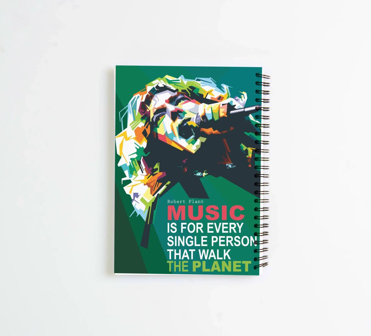 Music is for every single person that walk the planet. spiral notebook by Alkahfsmart