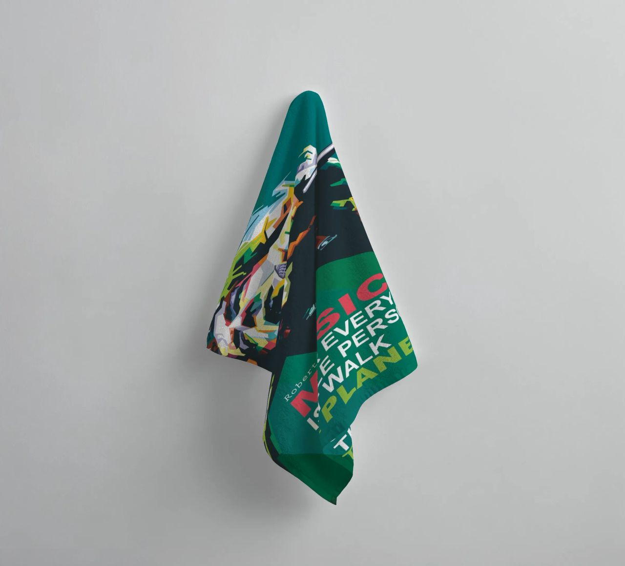 Music is for every single person that walk the planet. towel by Alkahfsmart