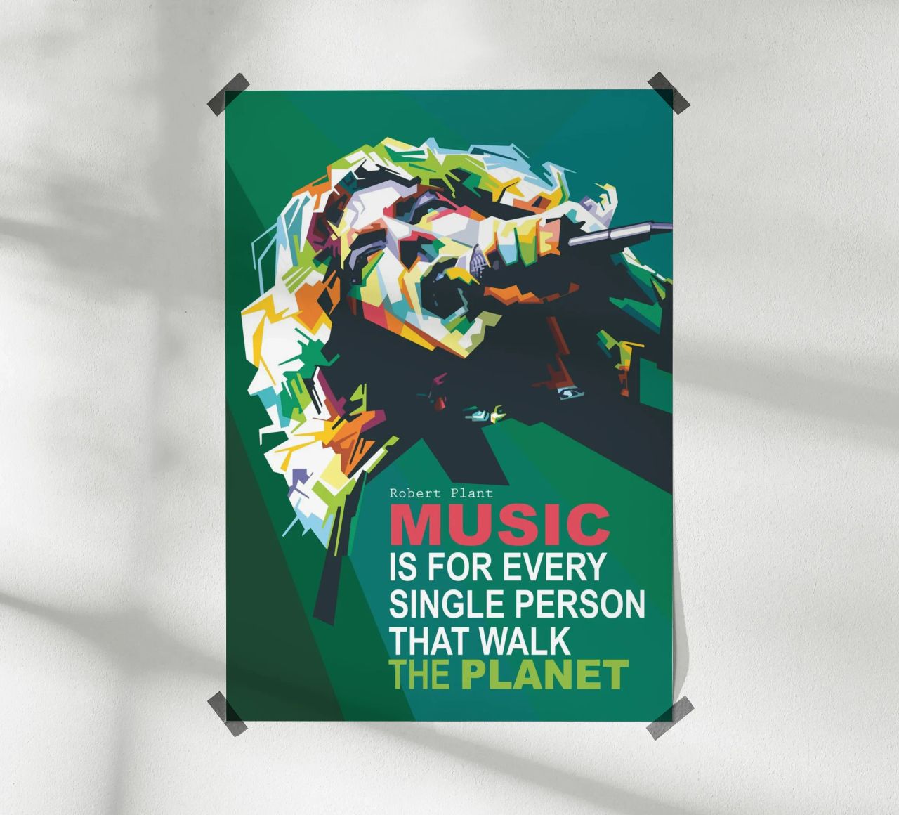 Music is for every single person that walk the planet. poster by Alkahfsmart