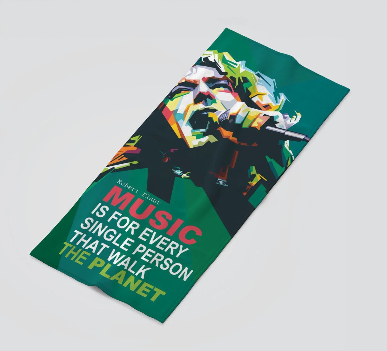 Music is for every single person that walk the planet. beach towel by Alkahfsmart