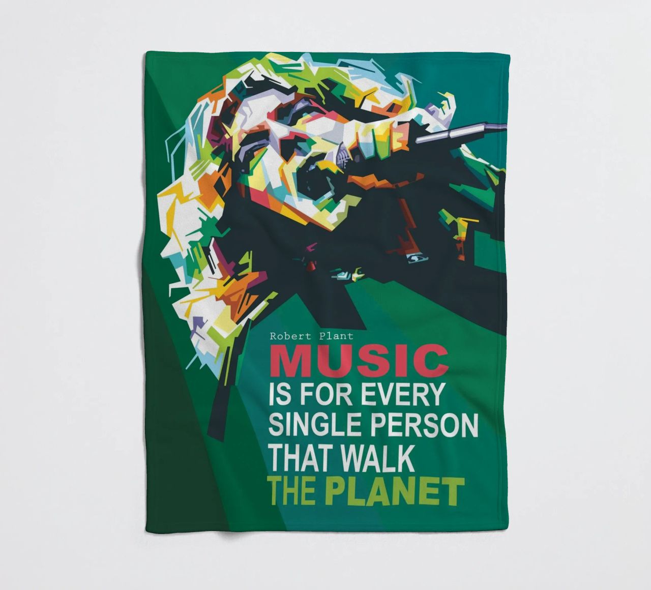Music is for every single person that walk the planet. fleece blanket by Alkahfsmart