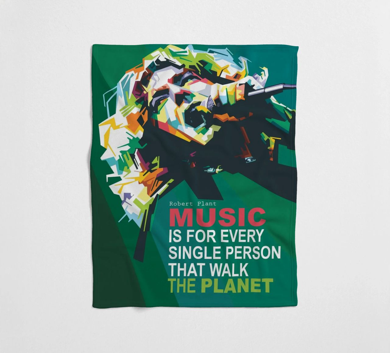 Music is for every single person that walk the planet. fleece blanket by Alkahfsmart