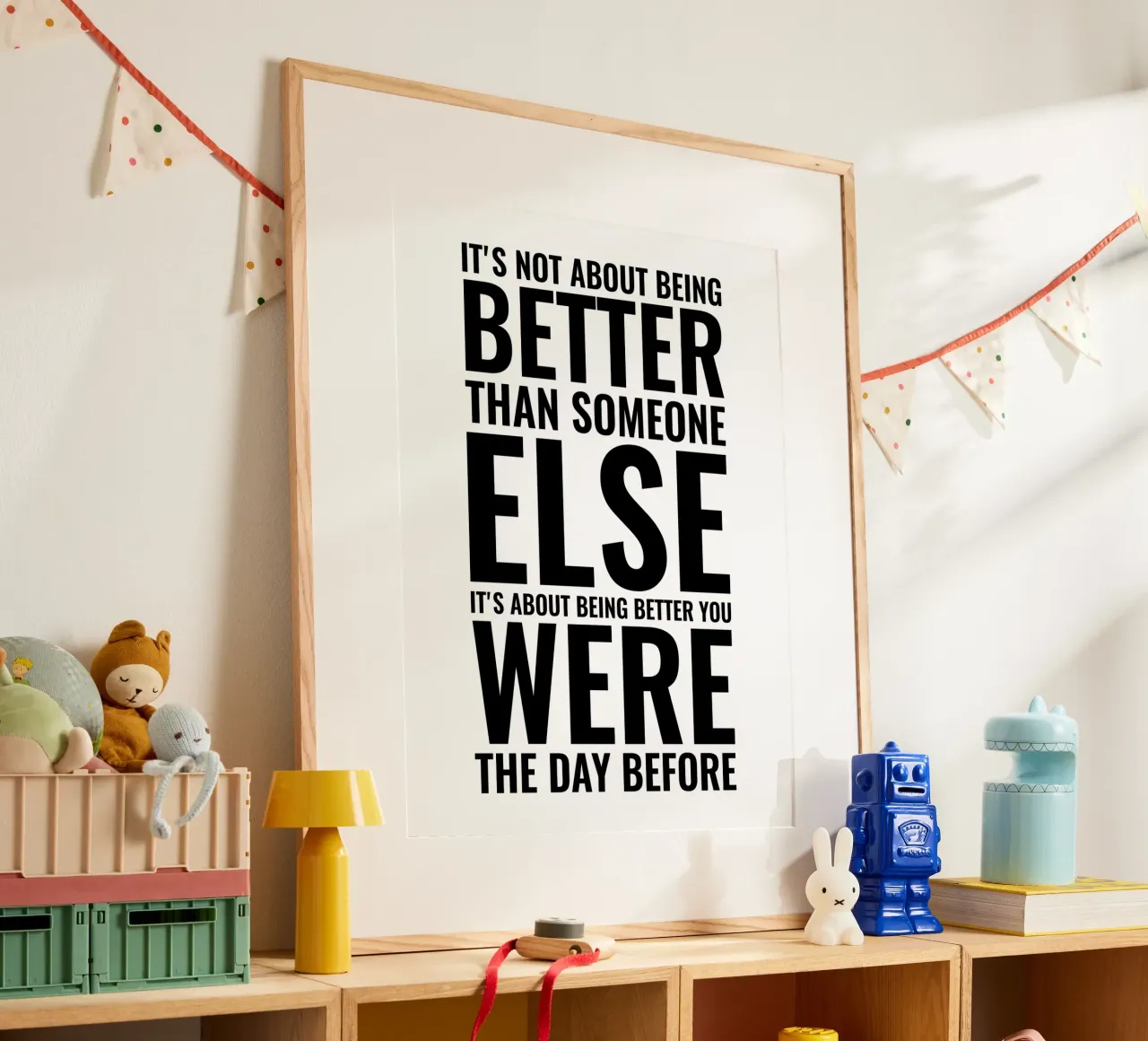 Non si tratta di essere migliori | Citazione motivazionale poster da Inspirify