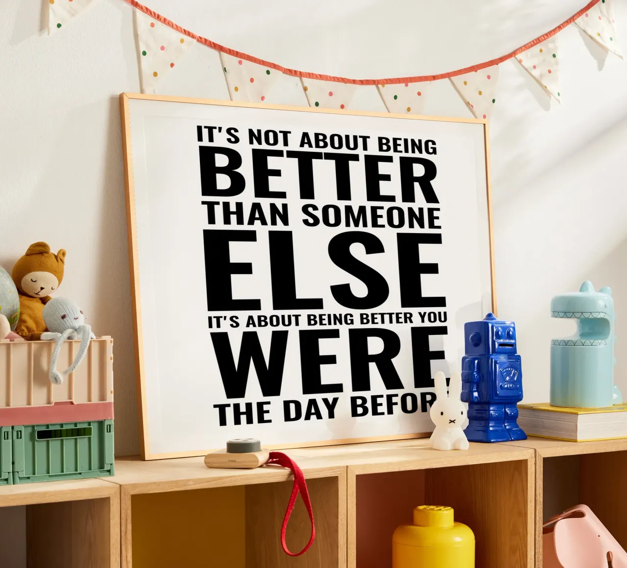 Non si tratta di essere migliori | Citazione motivazionale poster da Inspirify