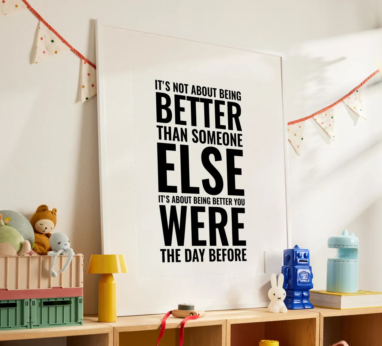 Non si tratta di essere migliori | Citazione motivazionale poster da Inspirify