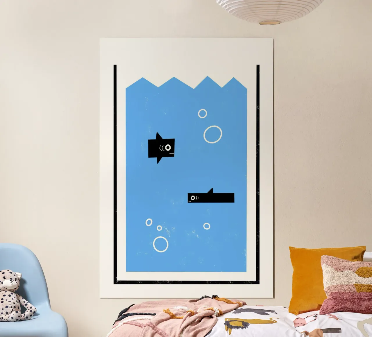 Aquarium Poster mit Kunststoffrahmen von aucontraire