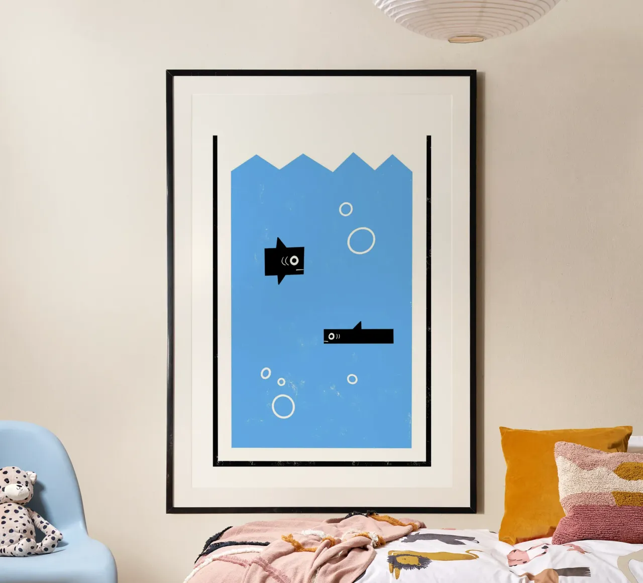 Aquarium Poster mit Kunststoffrahmen von aucontraire