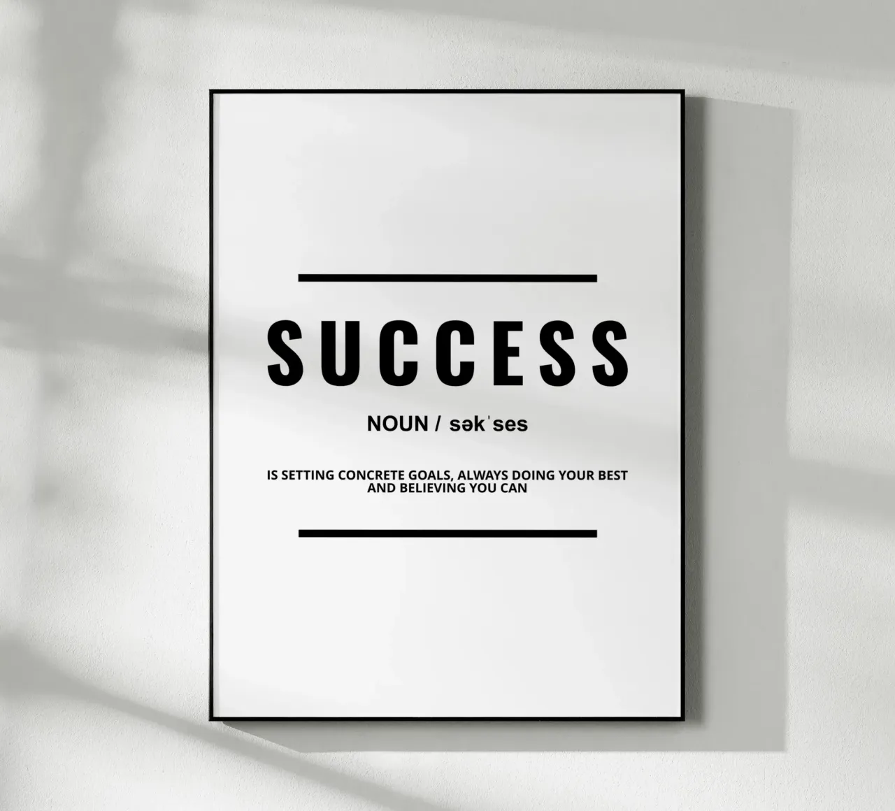 Success Definition | Motivational Quote acrylic glass by Inspirify