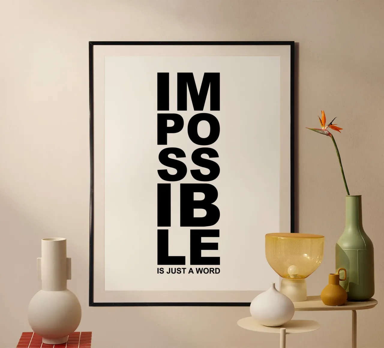 Impossibile è solo una parola carta hahnemühle da Inspirify