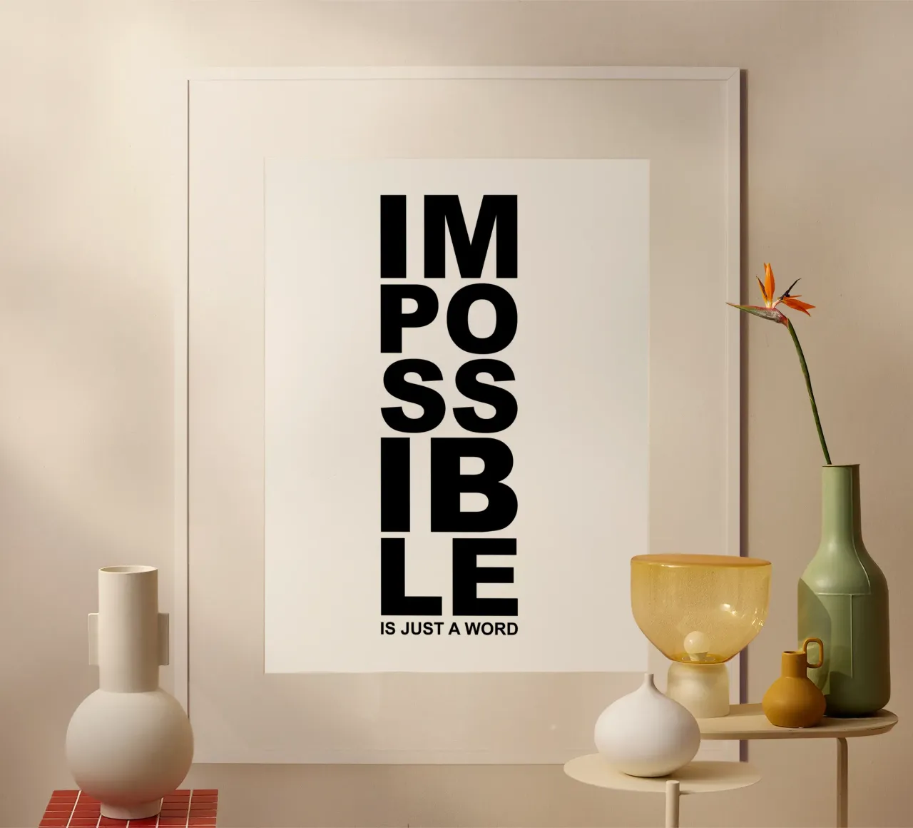 Impossibile è solo una parola carta hahnemühle da Inspirify
