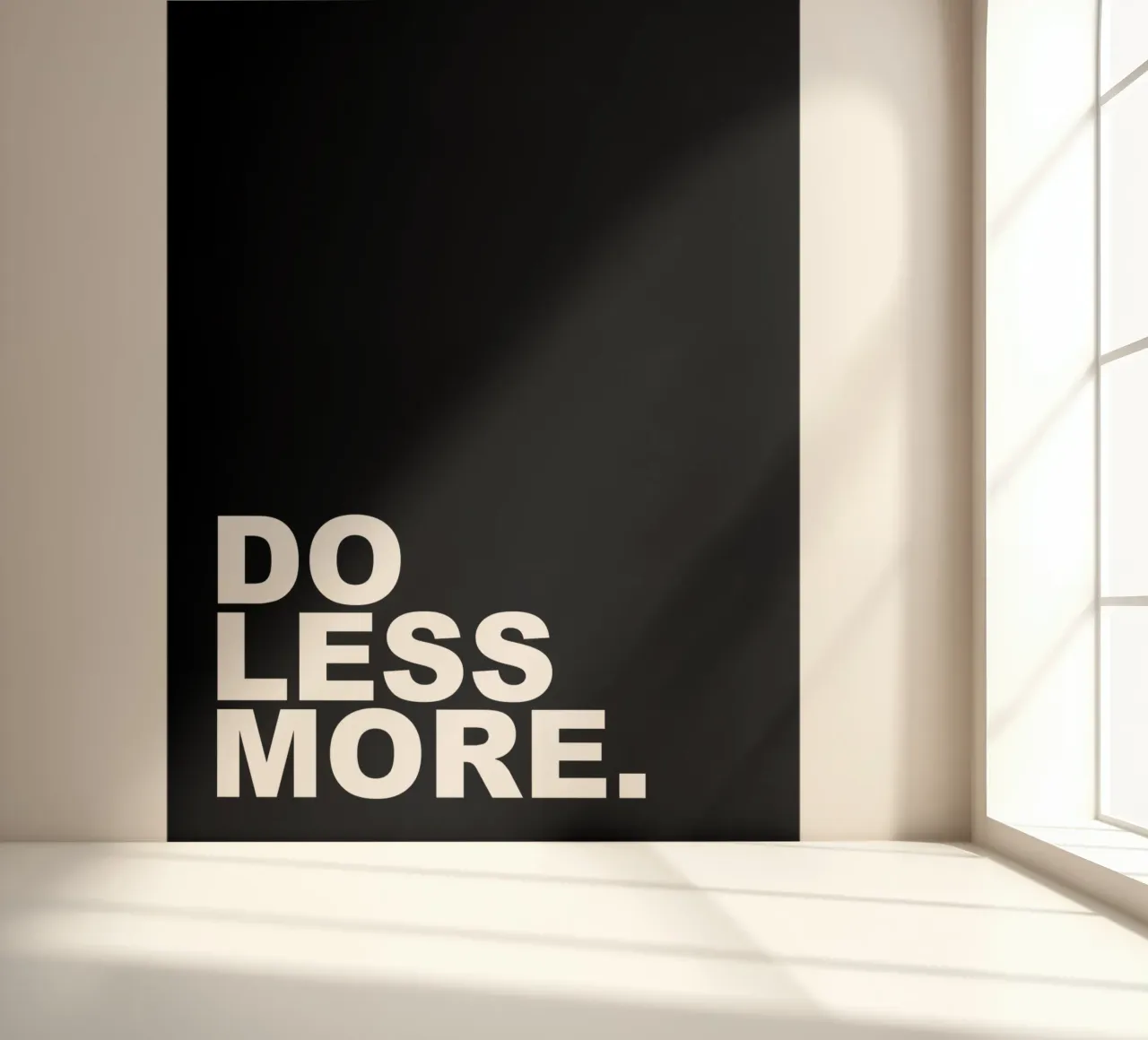 Doe minder meer fotobehang van Inspirify