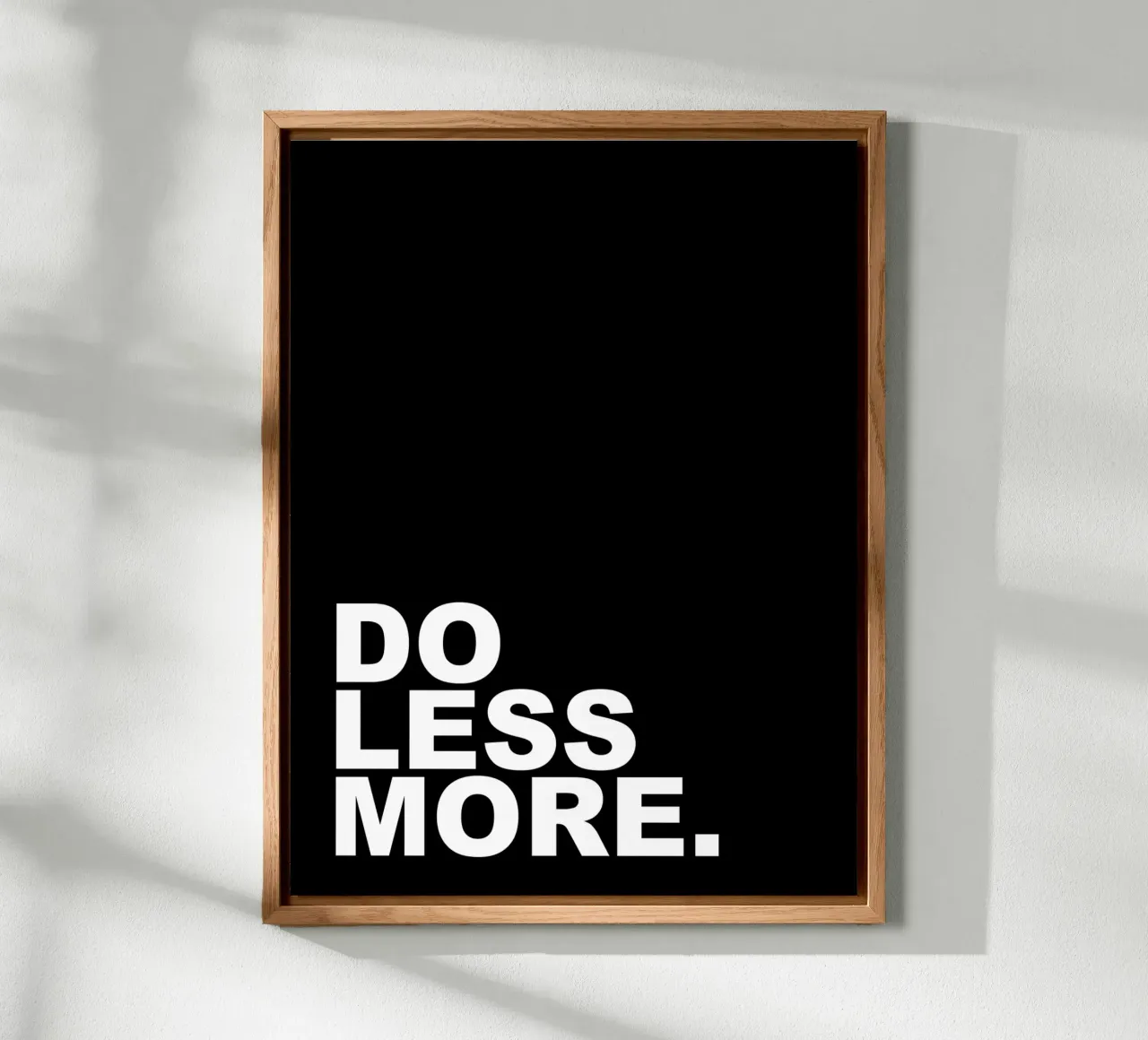 Do Less More forex plate by Inspirify