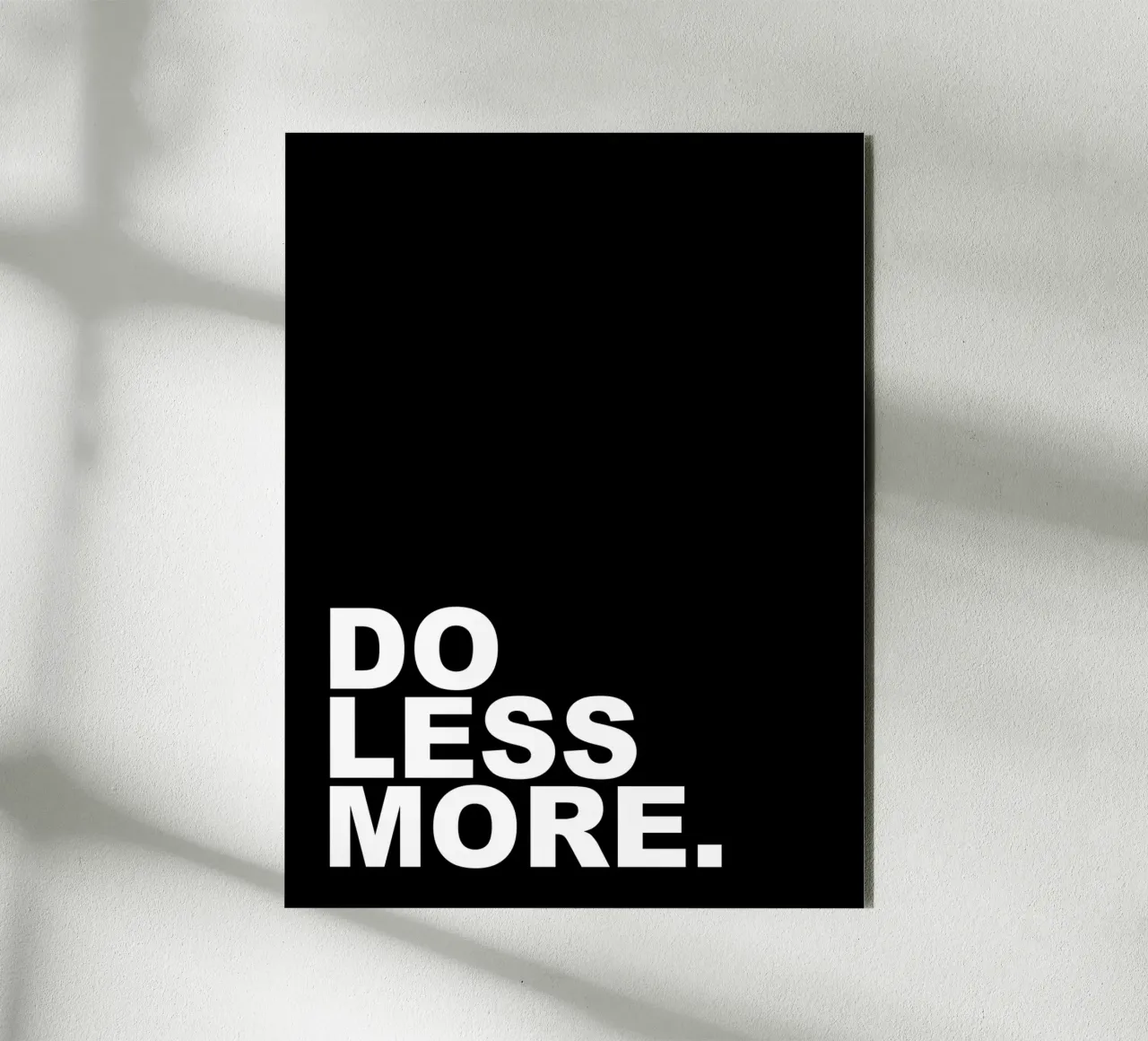 Do Less More forex plate by Inspirify